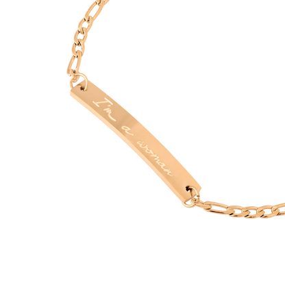 I'm a Woman Bracelet Rose Gold