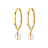 Ocean Whisper Hoop Set Large Gold