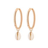Ocean Whisper Sierra Hoop Set Large Rose Gold