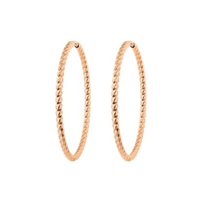 Twisted Hoops Extra Large Rose Gold