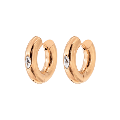 Phat Glowy Hoops Rose Gold