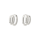 Clean Hoop Set Small Silver