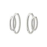 Clean Hoop Set Midi Silver