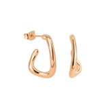 Sisterhood Bond Hoops Rose Gold