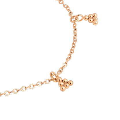 Tiny Beads Anklet Rose Gold