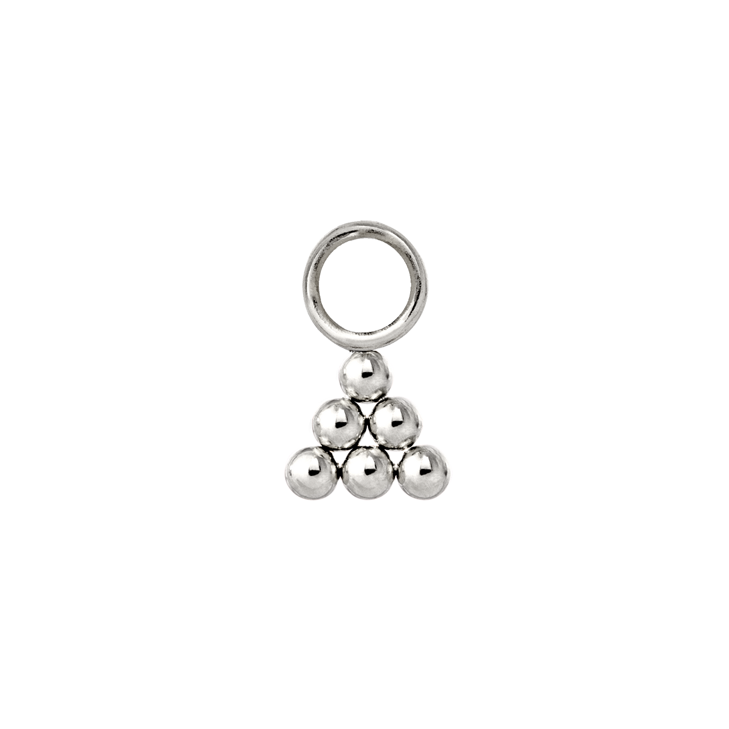 Tiny Beads Paloma Hoop Set Small Silver