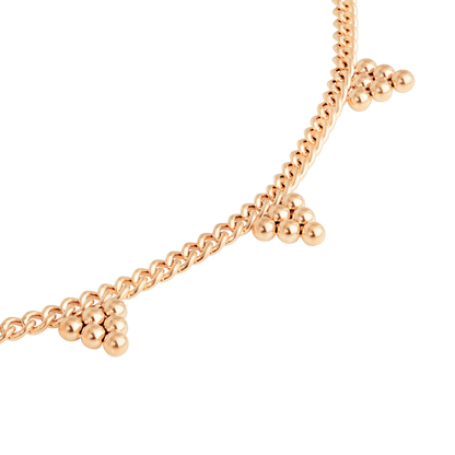 Tiny Beads Necklace Rose Gold