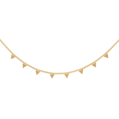 Tiny Beads Necklace Gold