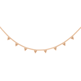 Tiny Beads Necklace Rose Gold