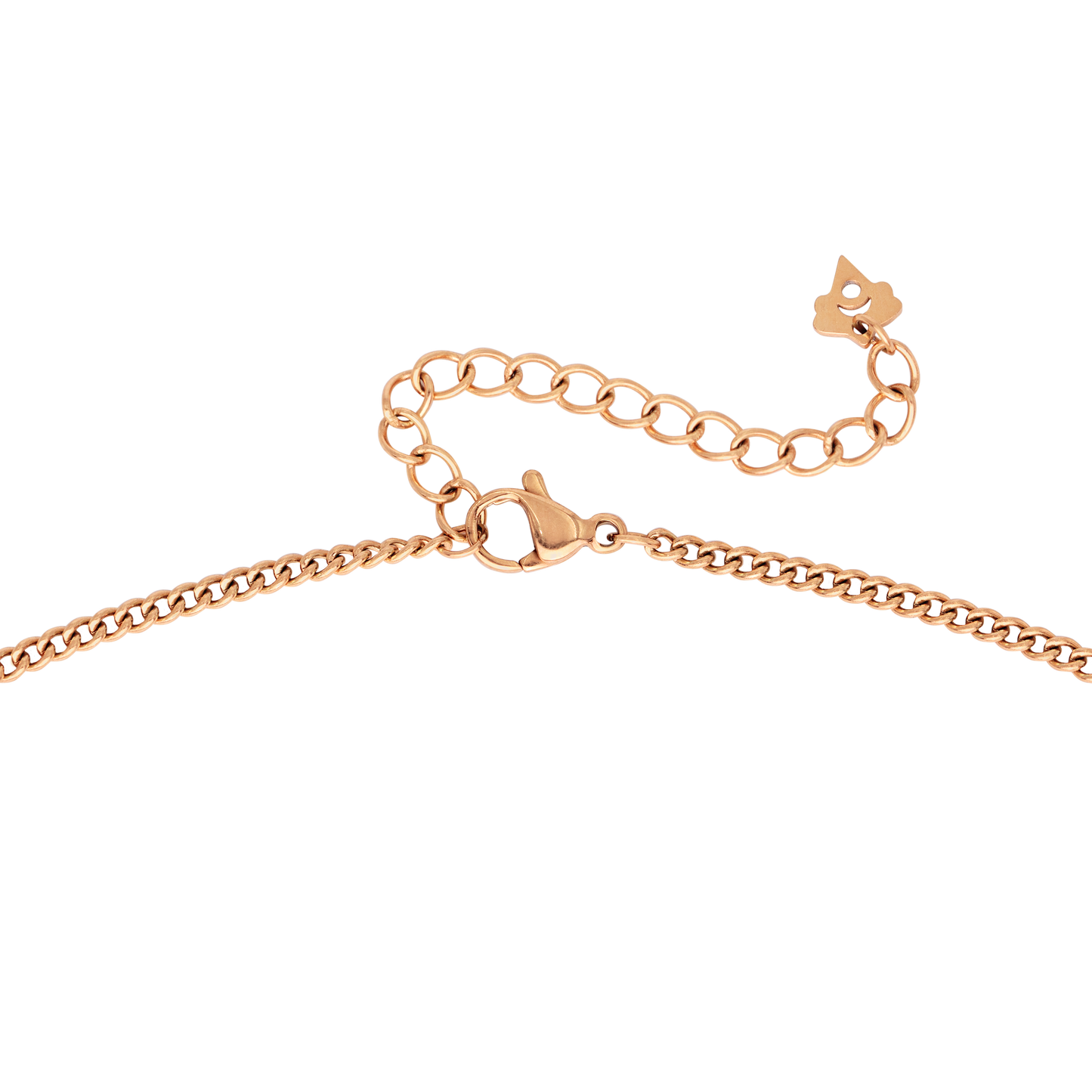 Tiny Beads Necklace Rose Gold