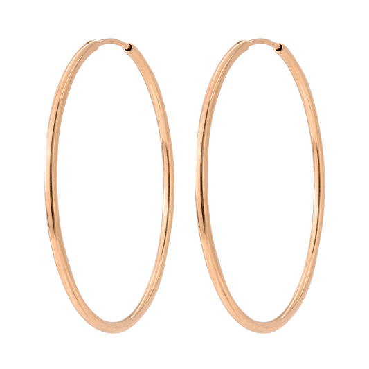 Extra Maxi Hoops Rose Gold