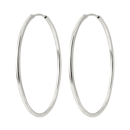 Extra Maxi Hoops Silver