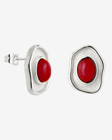 Scarlet Treasure Studs Silver