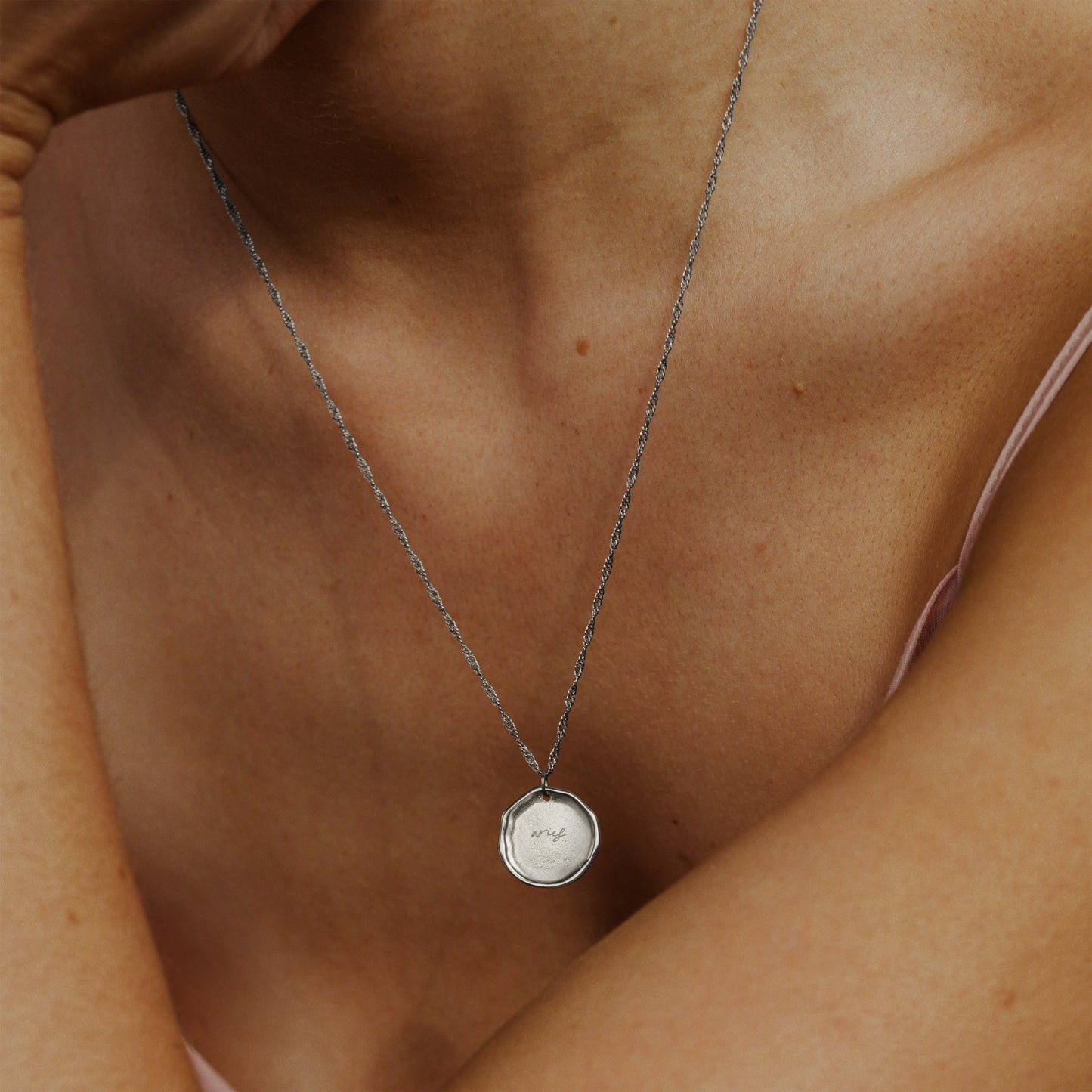 Zodiac Necklace – Aries Silver