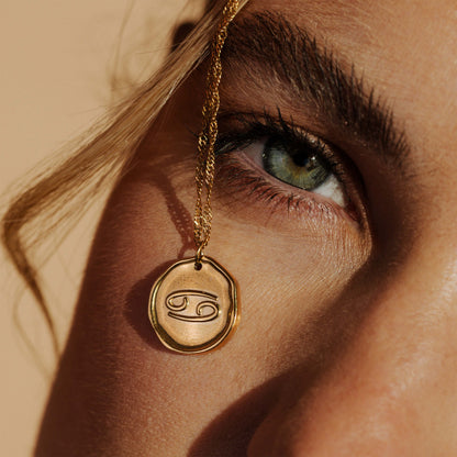 Zodiac Necklace – Cancer Rose Gold