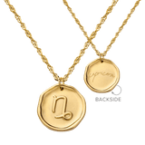 Zodiac Necklace – Capricorn Gold