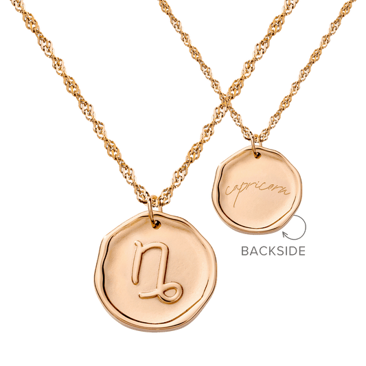 Zodiac Necklace – Capricorn Rose Gold