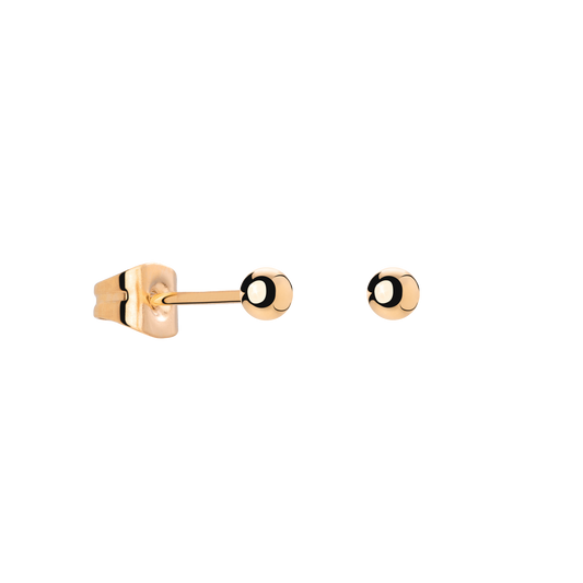 Delicate Bead Studs Rose Gold