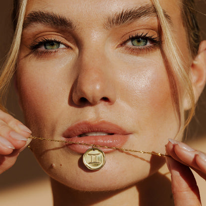 Zodiac Necklace – Gemini Gold