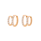 Glimmer Hoop Bundle Rose Gold