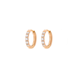 Glimmer Hoops Baby Rose Gold