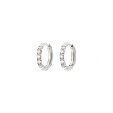 Glimmer Hoops Baby Silver