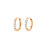 Glimmer Hoops Small Rose Gold