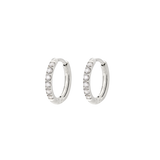 Glimmer Hoops Small Silver