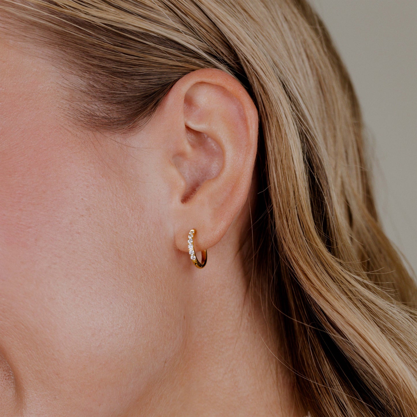 Glimmer Hoops Small Gold