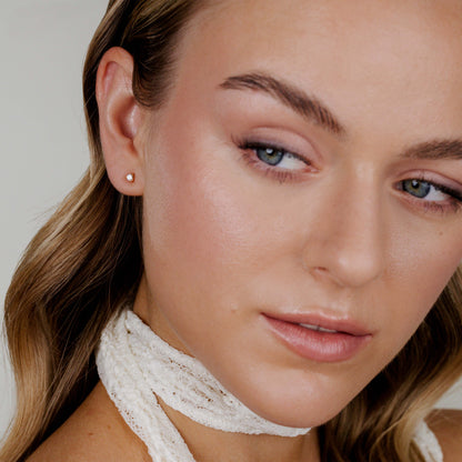 Glimmer Studs Rose Gold