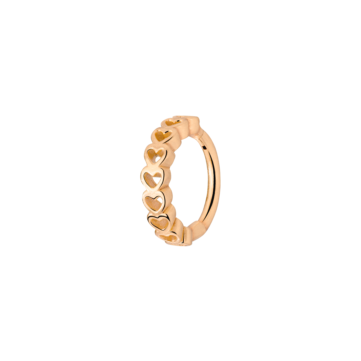 Heart after Heart Piercing Rose Gold
