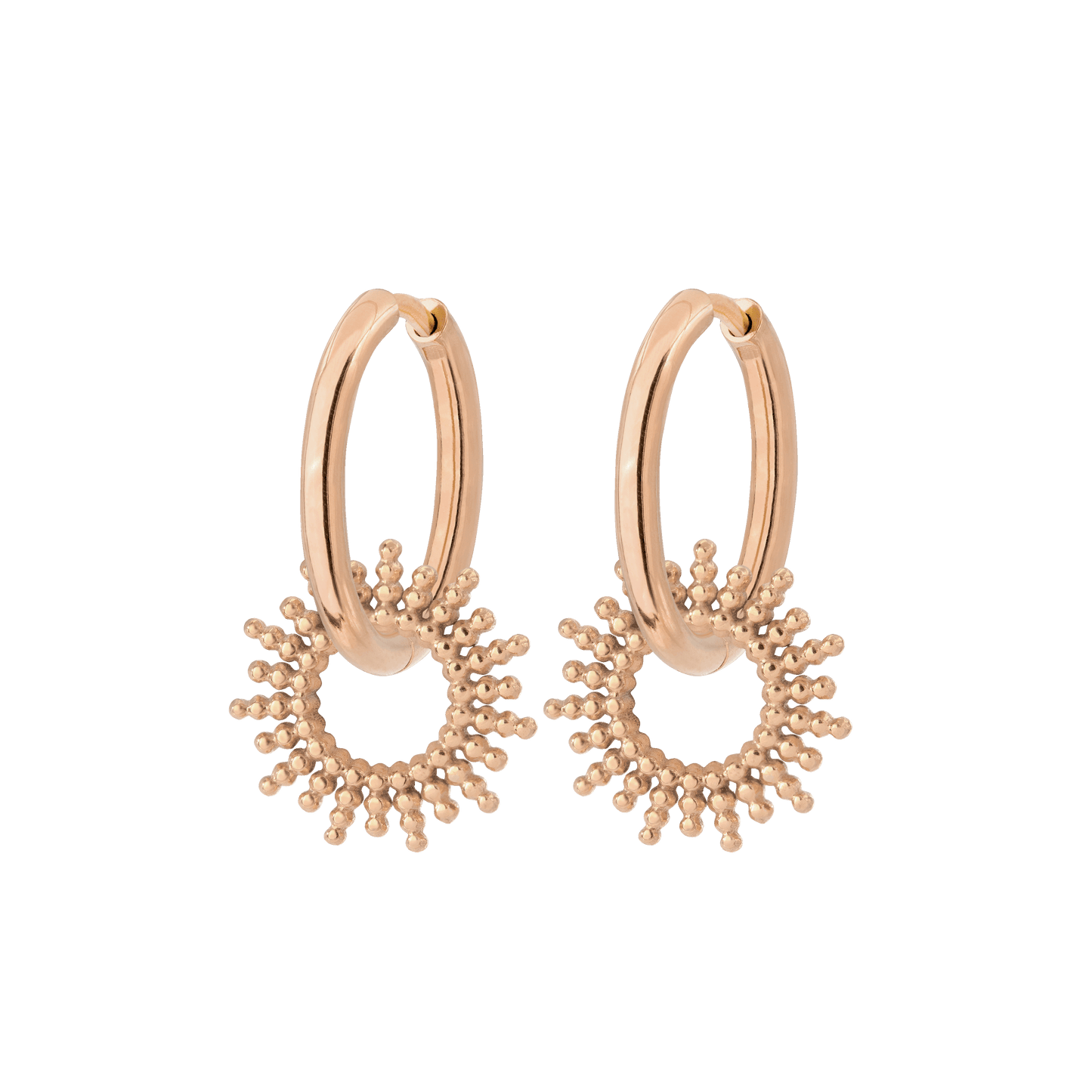 Sunny Hoop Set Medium Rose Gold