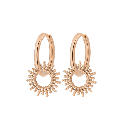 Sunny Hoop Set Medium Rose Gold