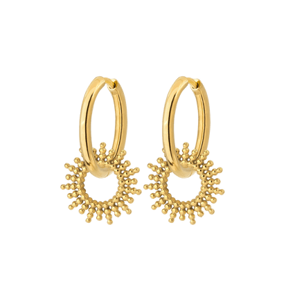 Sunny Hoop Set Medium Gold