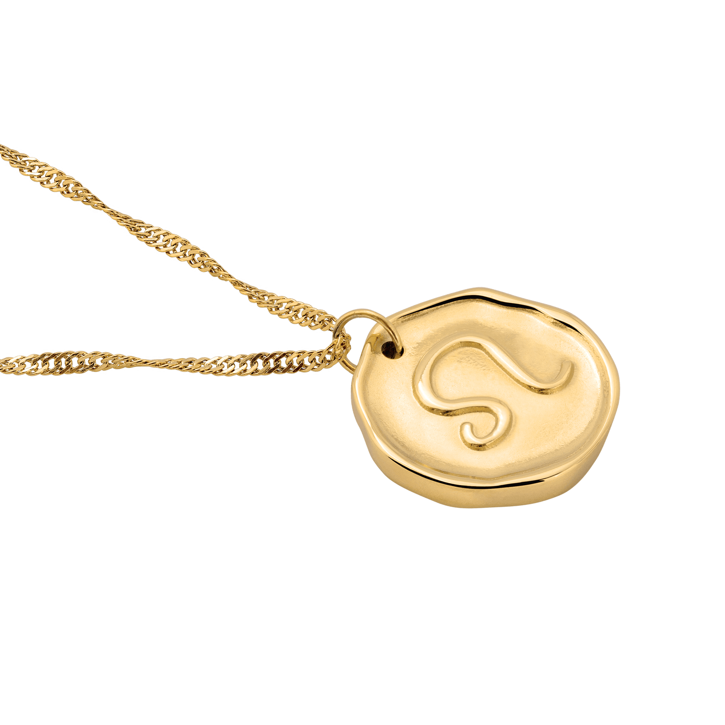 Zodiac Necklace – Leo Gold