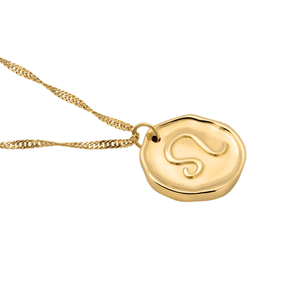 Zodiac Necklace – Leo Gold