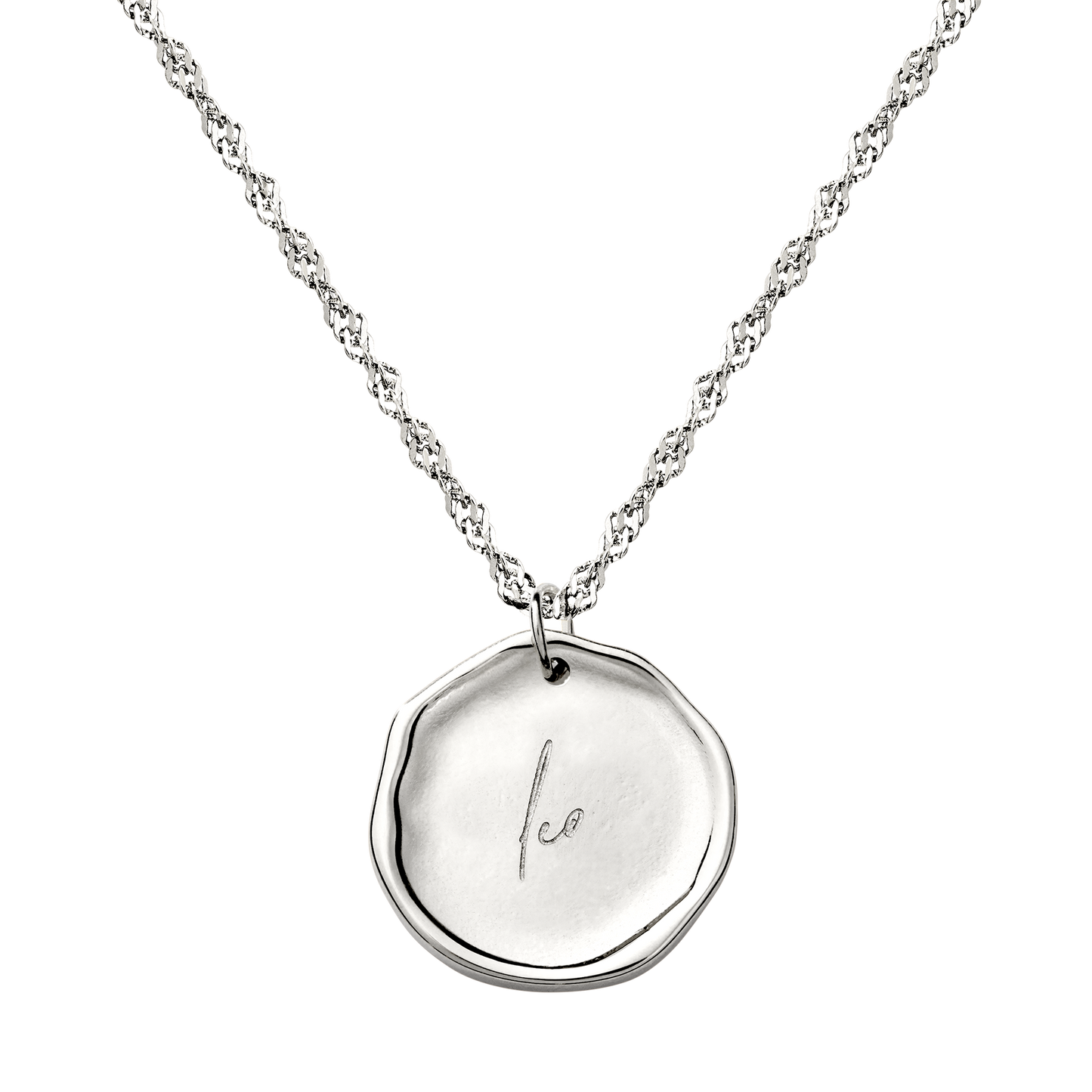 Zodiac Necklace – Leo Silver