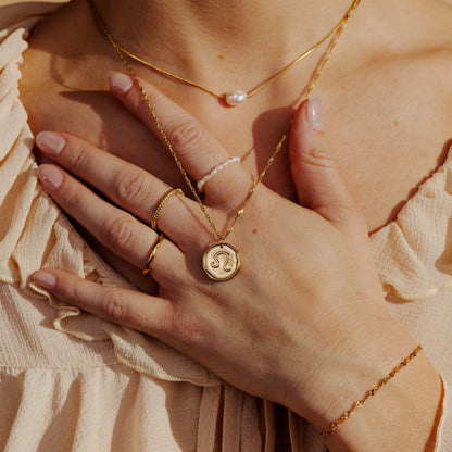 Zodiac Necklace Gold