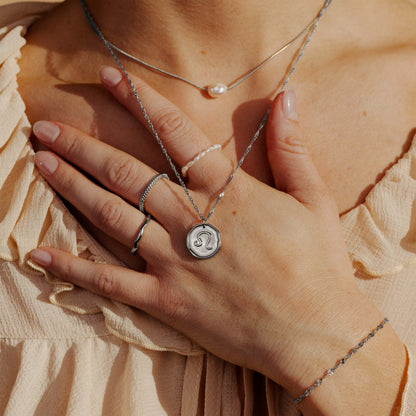 Zodiac Necklace Silver