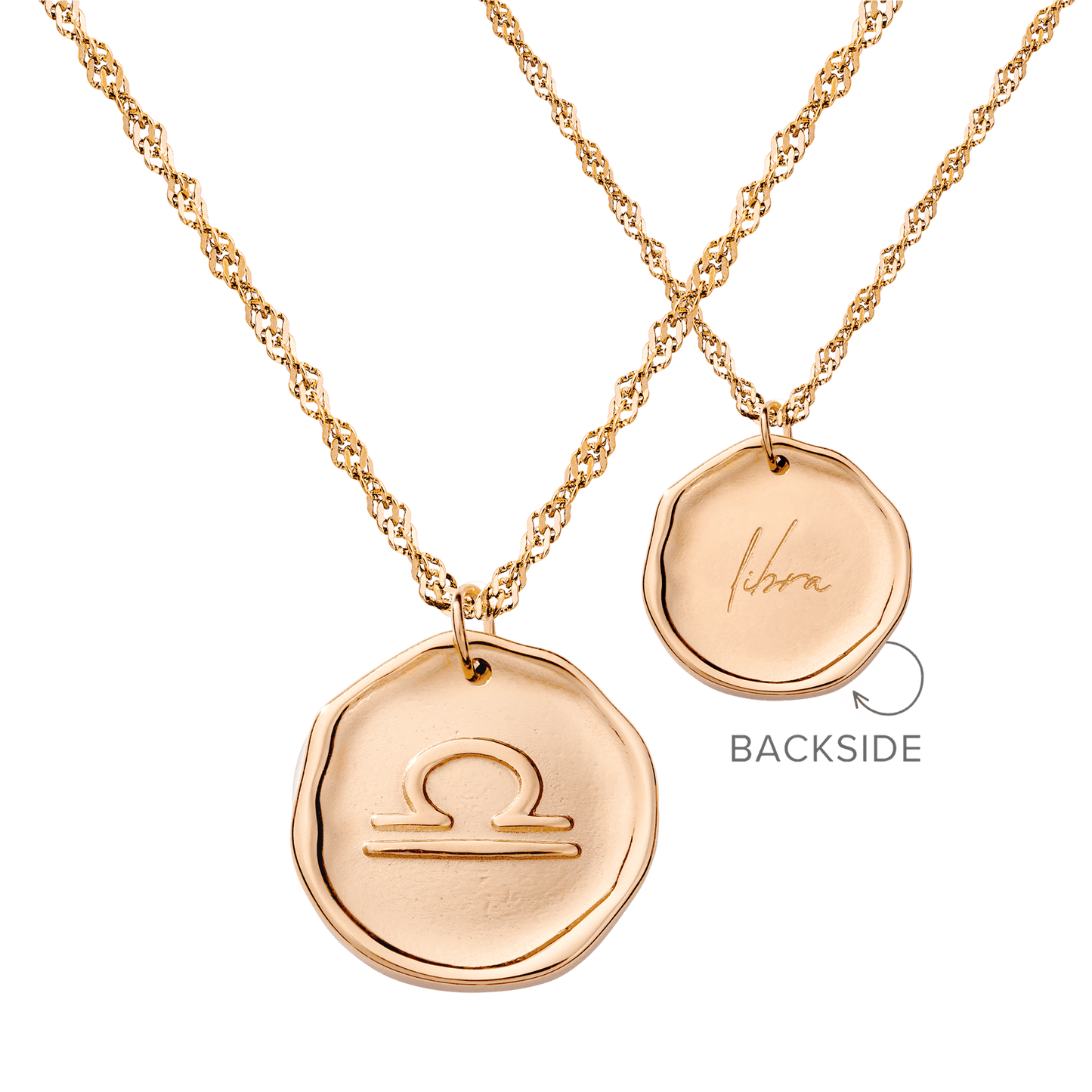 Zodiac Necklace – Libra Rose Gold