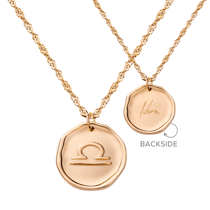 Zodiac Necklace Rose Gold