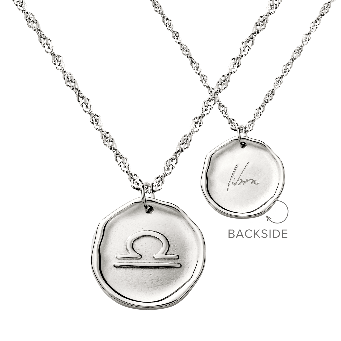 Zodiac Necklace – Libra Silver