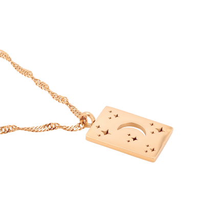 Midnight Lover Necklace Rose Gold