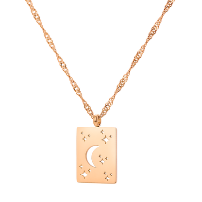 Midnight Lover Necklace Rose Gold