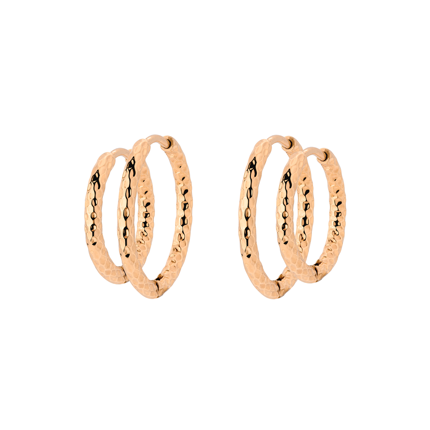 Prism Hoop Bundle Rose Gold