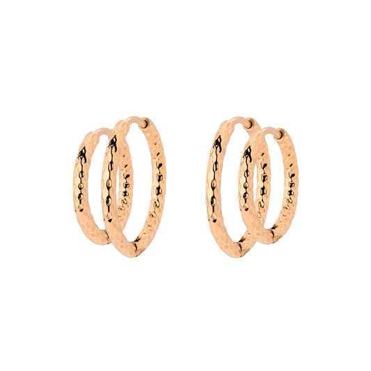 Prism Hoop Bundle Rose Gold
