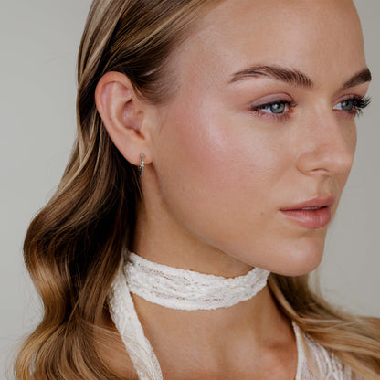 Prism Hoops Small Silver