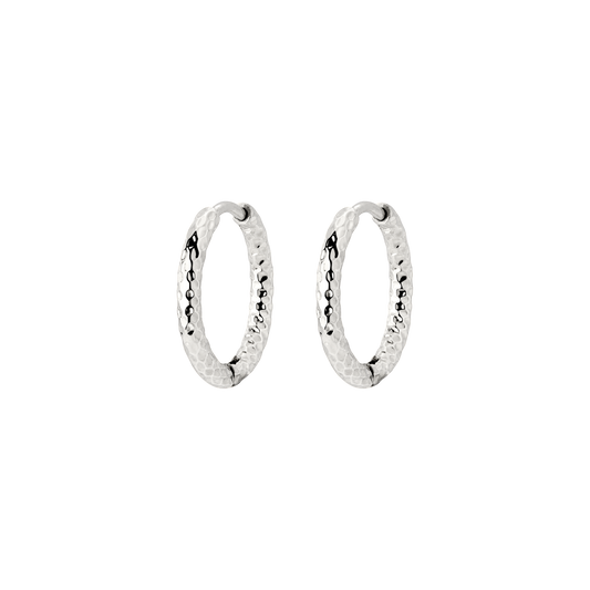 Prism Hoops Small Silver