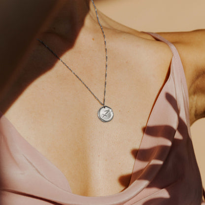Zodiac Necklace – Sagittarius Silver