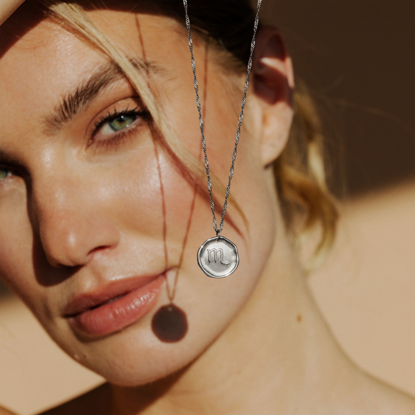 Zodiac Necklace – Scorpio Silver